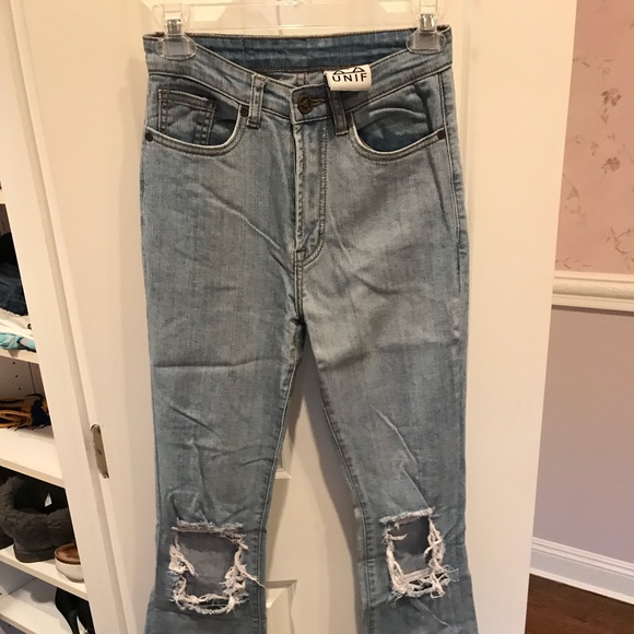 Unif Charlie Bells high waisted jeans - Picture 4 of 8